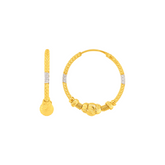 22K Gold Hoop Earrings